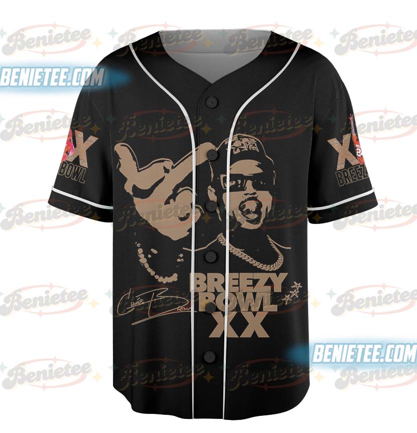 Tour Chris Brown Concert Baseball Jersey - Image 4