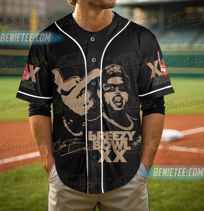 Tour Chris Brown Concert Baseball Jersey - Image 5