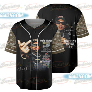 Concert Retro Baseball Jersey, Chris Brown Breezy Jersey