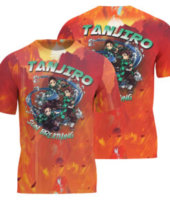 Demon Slayer Tanjiro, Kanao, and Shinobu T-Shirt 3D, Manga T-Shirt, Anime Shirt