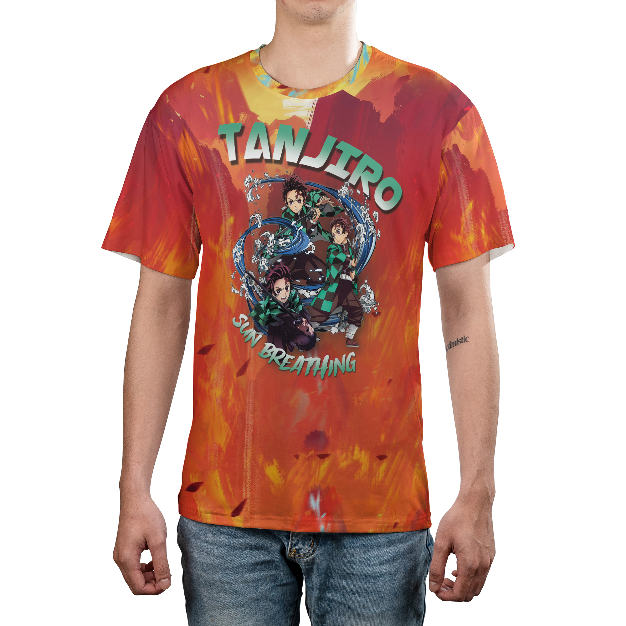 Demon Slayer Tanjiro, Kanao, and Shinobu T-Shirt 3D, Manga T-Shirt, Anime Shirt - Image 4