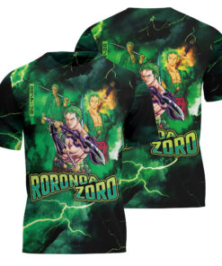 One Piece Roronoa Zoro Bandana Anime Tee 3D