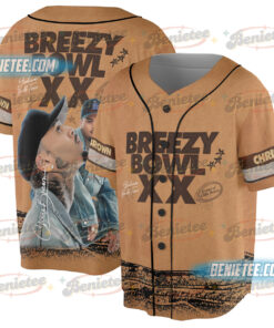 Chris Brown Breezy Bowl XX Baseball Jersey, Chris Brown Album Jersey
