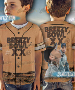 Alternative view of Chris Brown Breezy Bowl XX Baseball Jersey, Chris Brown Album Jersey