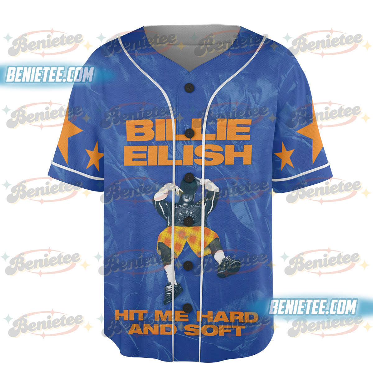 Hit Me Hard Album Baseball Jersey, Billie – 2025 Tour Jersey - Image 2