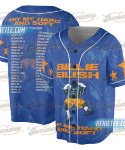 Hit Me Hard Album Baseball Jersey, Billie – 2025 Tour Jersey