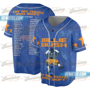 Hit Me Hard Album Baseball Jersey, Billie – 2025 Tour Jersey
