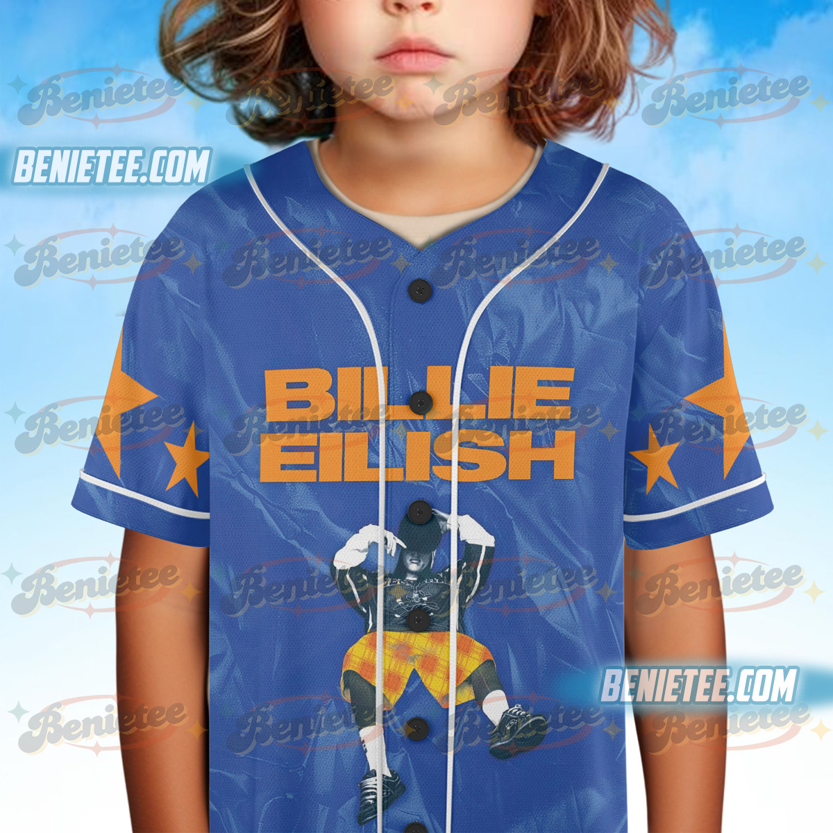 Hit Me Hard Album Baseball Jersey, Billie – 2025 Tour Jersey - Image 4