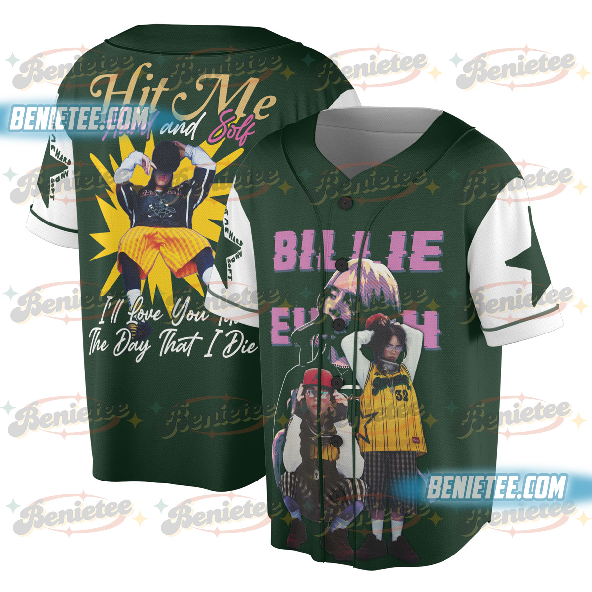 Billie Eilish Perfume Inspired Baseball Jersey