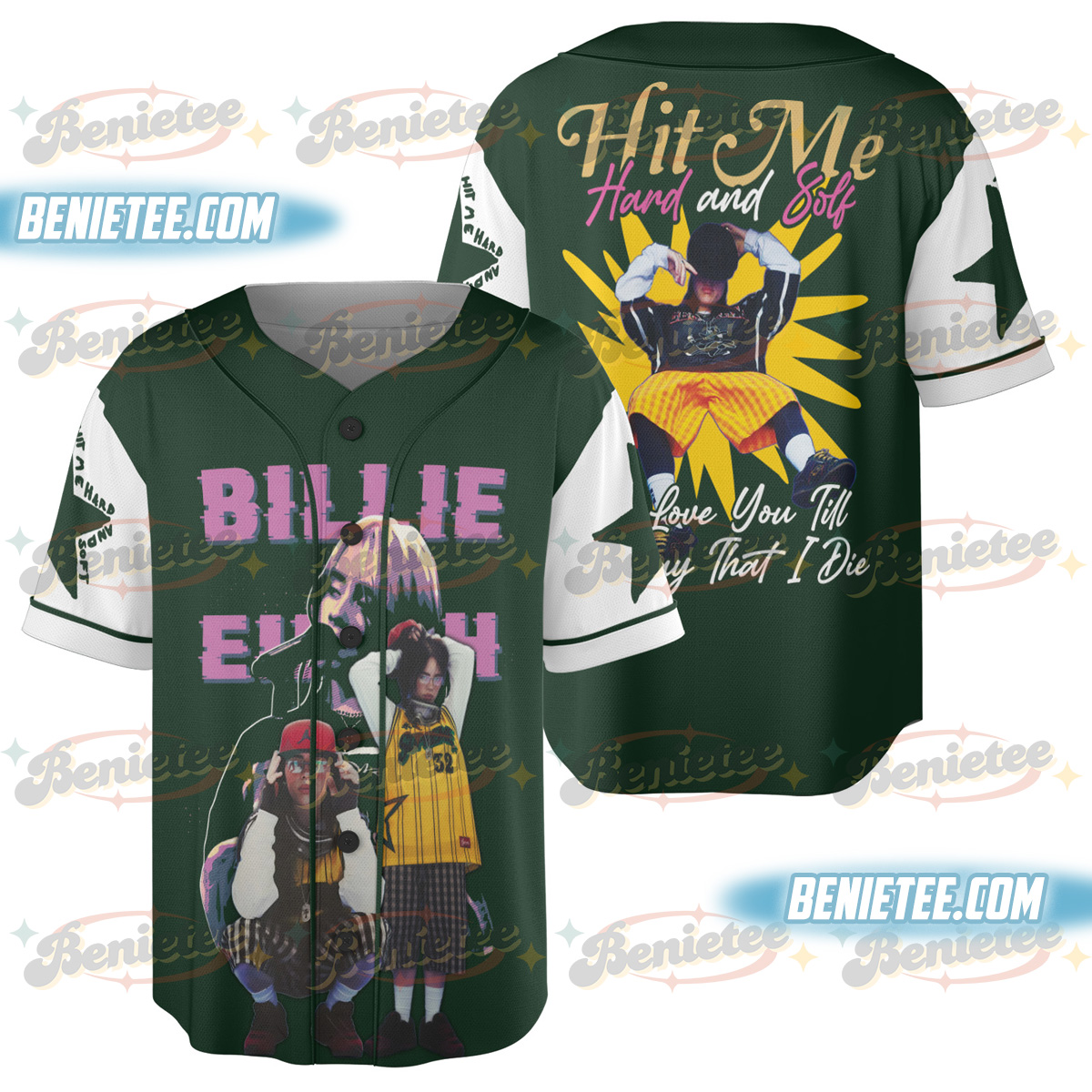 Billie Eilish Perfume Inspired Baseball Jersey - Image 3