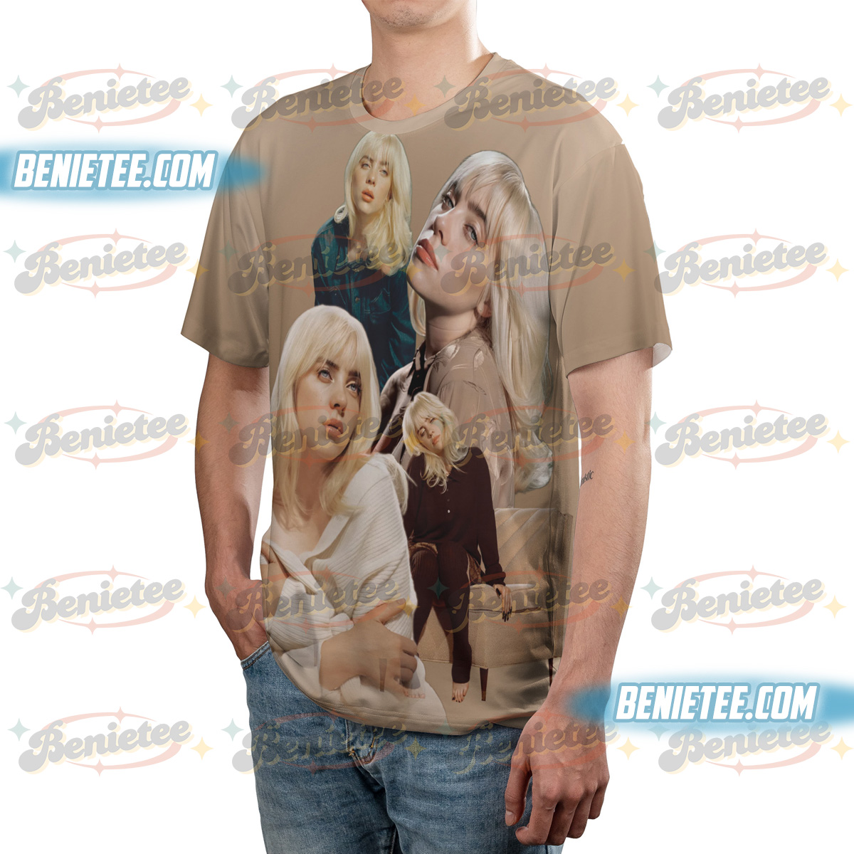 Billie Eilish Happier Than Ever T-Shirt 3D - Image 4
