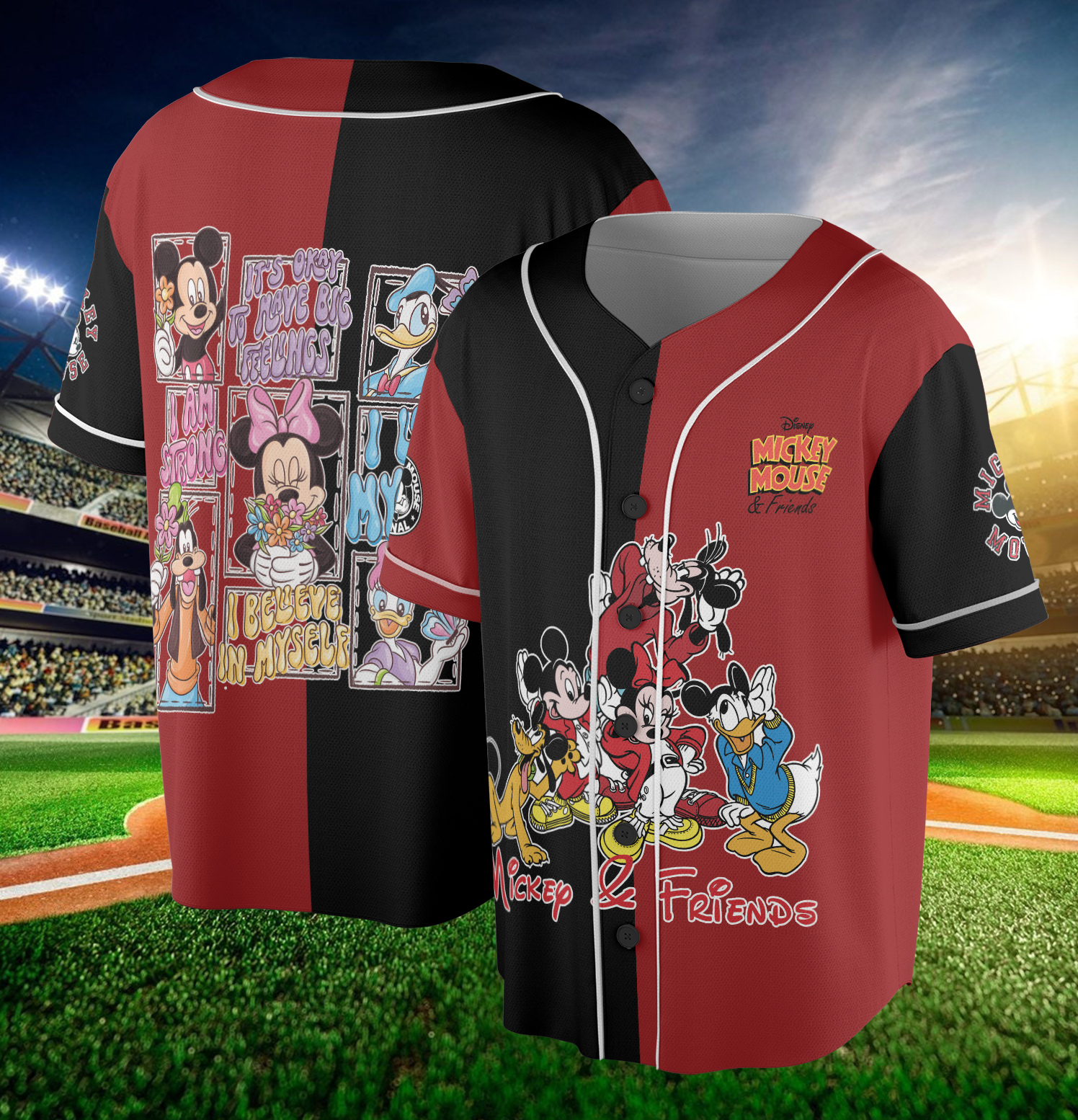 Personalized Mickey Baseball Jersey, Mickey Mouse Baseball Shirt, Mickey Disney Shirt, Magic Kingdom, Disneyworld Shirt, Disneyland