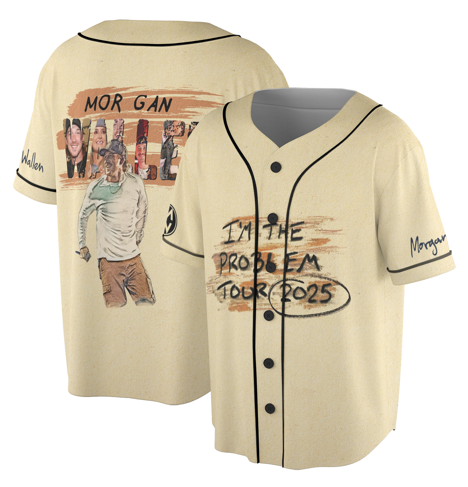 Morgan Western Jersey, Morgan I am The Problem Tour 2025 Jersey, Cowboy Western Music Concert Jersey, Morgan Wallen I'm The Problem Tour 2025 Jersey, - Image 5