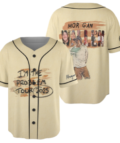 Alternative view of Morgan Western Jersey, Morgan I am The Problem Tour 2025 Jersey, Cowboy Western Music Concert Jersey, Morgan Wallen I'm The Problem Tour 2025 Jersey,