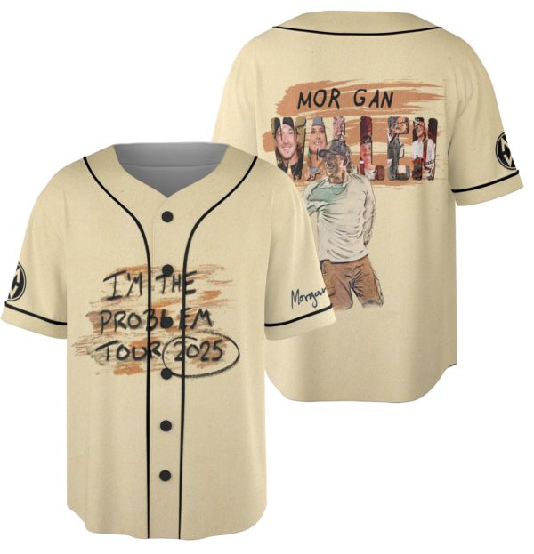 Alternative view of Morgan Western Jersey, Morgan I am The Problem Tour 2025 Jersey, Cowboy Western Music Concert Jersey, Morgan Wallen I'm The Problem Tour 2025 Jersey,