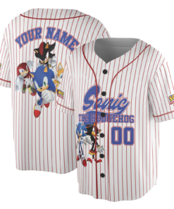 Alternative view of Retro inspired Sonic Japanese Jersey, Sonic Adventure 2 Jersey, Unisex Sonic the Hedgehog Jersey, Unique Japanese streetwear