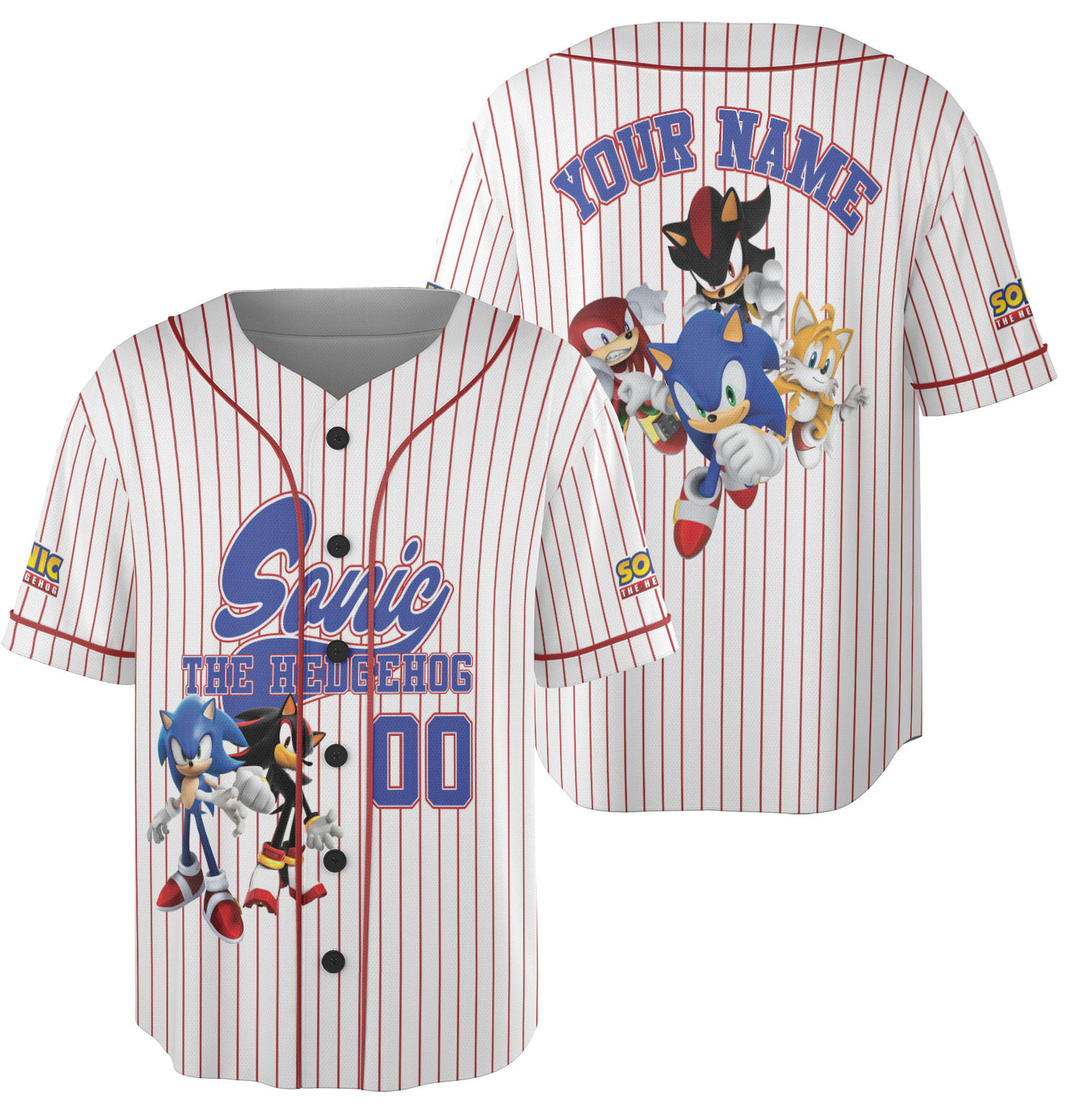 Retro inspired Sonic Japanese Jersey, Sonic Adventure 2 Jersey, Unisex Sonic the Hedgehog Jersey, Unique Japanese streetwear - Image 4