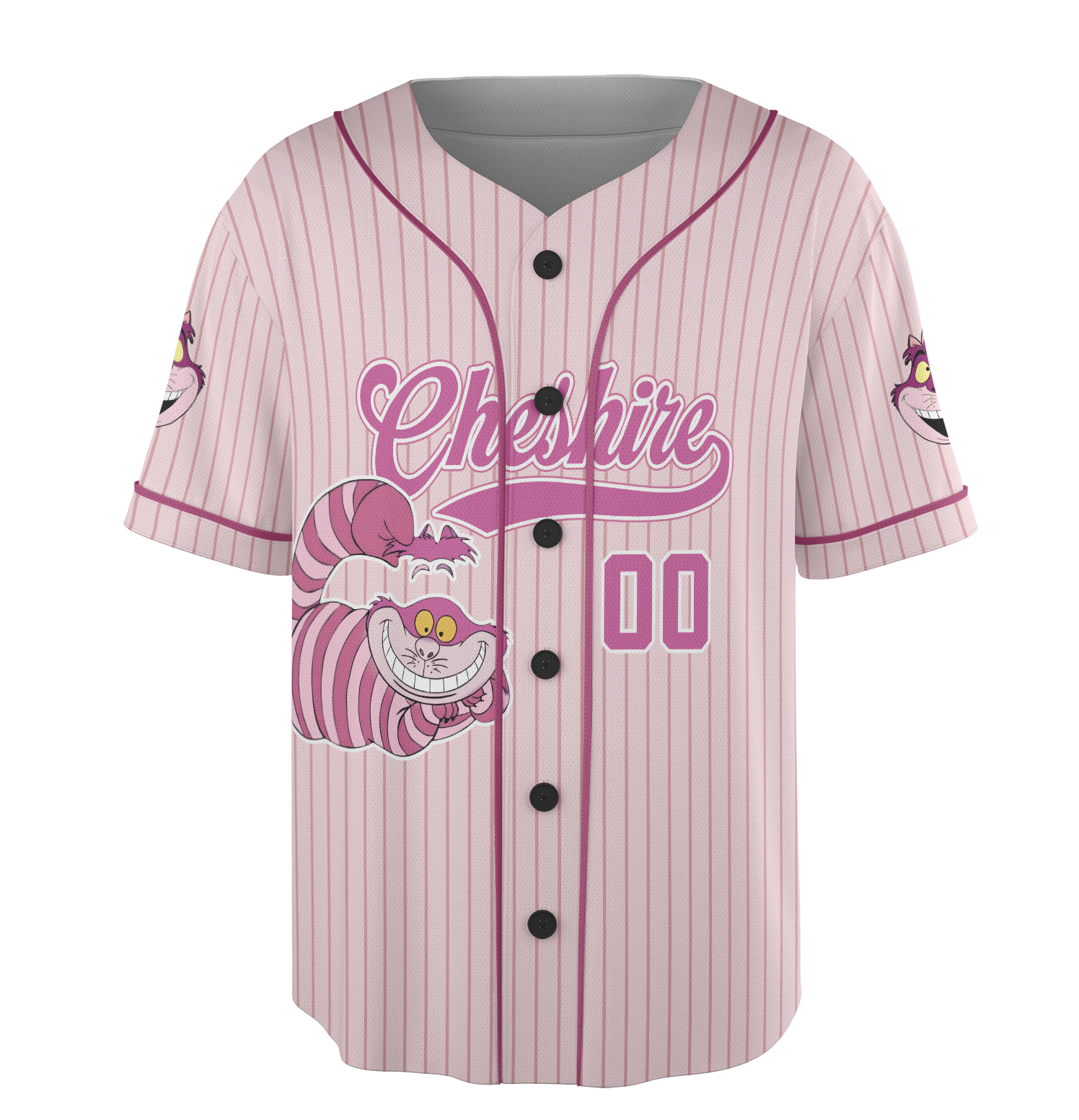 Custom Name Alice In Wonderland Cheshire Baseball Jersey, Cheshire Matching Family Jersey, Alice In Wonderland Character Jersey, Disney Movie Jersey - Image 4