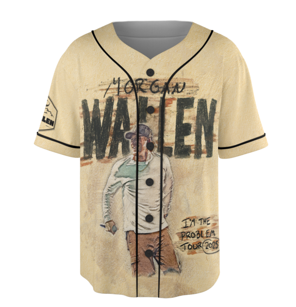 Alternative view of Morgan I'm The Problem Tour 2025 Jersey, Wallen Concert 2025, Mor-gan Wallen Fan Jersey, Mor-gan Wallen Merch, Country Music