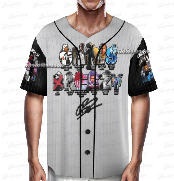 Chris Brown XX Tour Baseball Jersey, Chris Brown Breezy - Image 2