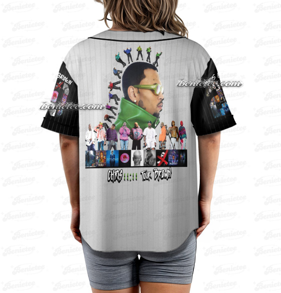 Chris Brown XX Tour Baseball Jersey, Chris Brown Breezy - Image 3