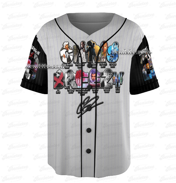 Chris Brown XX Tour Baseball Jersey, Chris Brown Breezy - Image 5