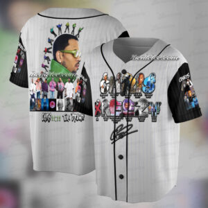 Chris Brown XX Tour Baseball Jersey, Chris Brown Breezy