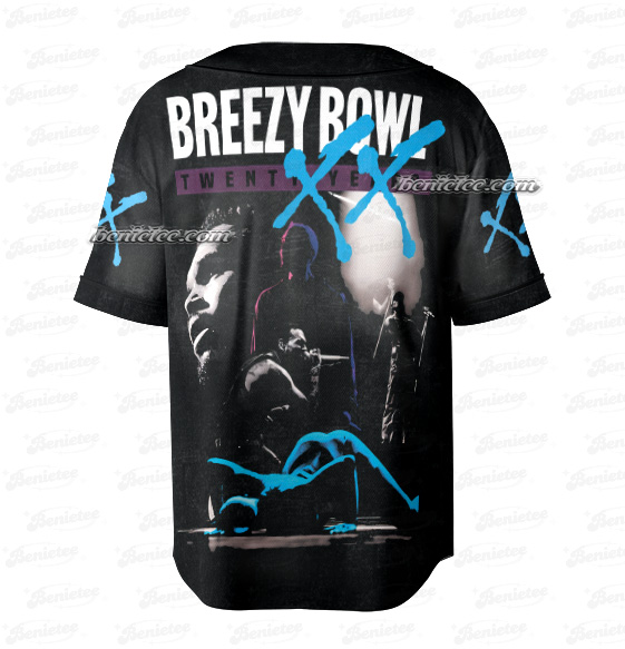 Chris Brown Vintage Middle Finger Vintage Baseball Jersey - Image 4