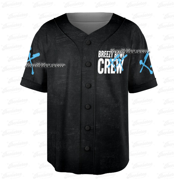 Chris Brown Vintage Middle Finger Vintage Baseball Jersey - Image 5