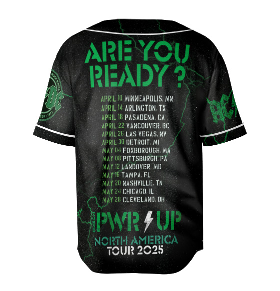 ACDC Concert Tour 2025 Jersey, Rock and Roll Band Jersey - Image 3