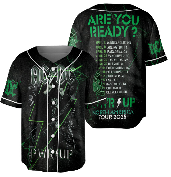 ACDC Concert Tour 2025 Jersey, Rock and Roll Band Jersey - Image 6