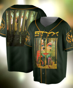 Styx The Grand Illusion Black Adult Jersey, Music Band Shirt