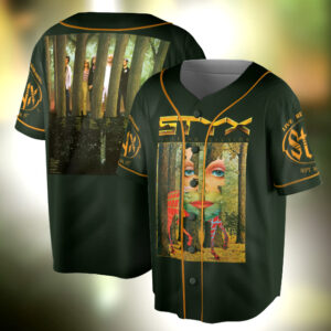 Styx The Grand Illusion Black Adult Jersey, Music Band Shirt
