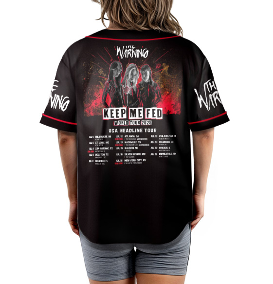 The warning Keep Me Fed World Tour Jersey, The warning Tour 2025 Jersey - Image 4