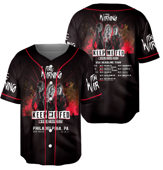 The warning Keep Me Fed World Tour Jersey, The warning Tour 2025 Jersey - Image 6