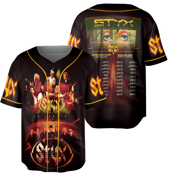 2025 Styx Band The Grand Illusion Tour Jersey, Styx 2025 Concert Shirt - Image 3