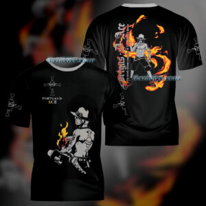 One Piece Luffy 3D T-Shirt – "I'm Gonna Be the Pirate King" Anime Graphic Tee – Straw Hat Crew Shirt