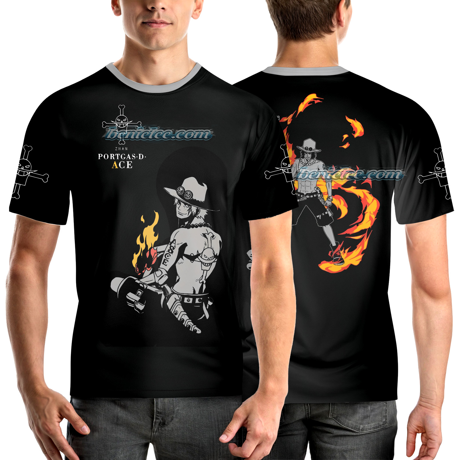 One Piece Luffy 3D T-Shirt – "I'm Gonna Be the Pirate King" Anime Graphic Tee – Straw Hat Crew Shirt - Image 2