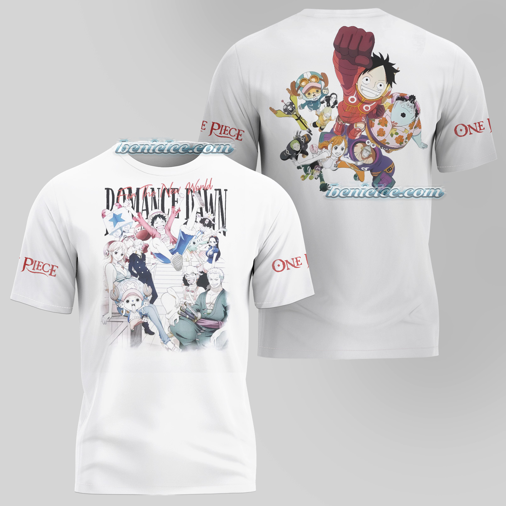 One Piece Monkey D. Luffy Gear 5 Framed 3D T-Shirt - Image 3