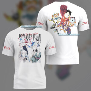 One Piece Monkey D. Luffy Gear 5 Framed 3D T-Shirt