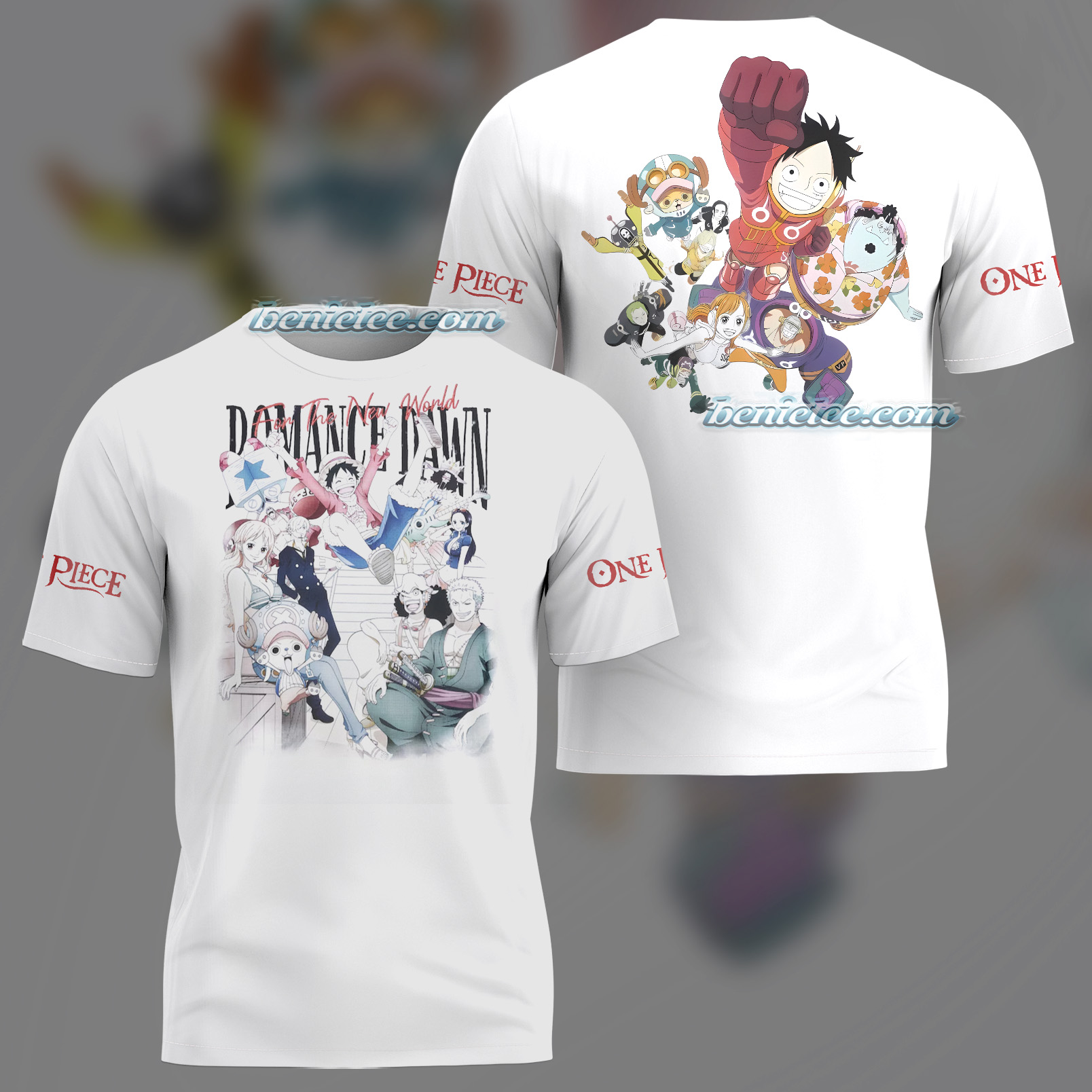 One Piece Monkey D. Luffy Gear 5 Framed 3D T-Shirt