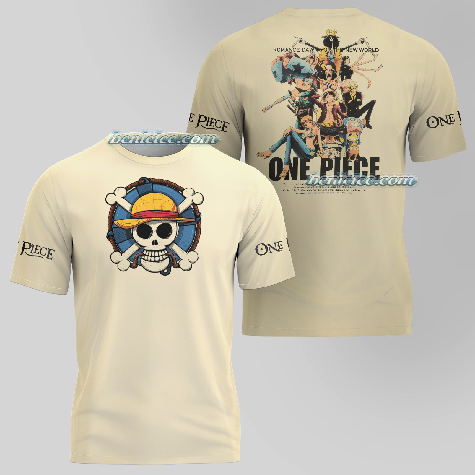 One Piece Straw Hat Anime 3D T-Shirt - Image 3