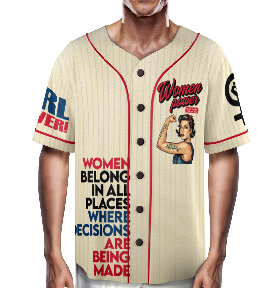 Girls Will be Girls 4th of July Jersey, Patriotic Feminist Shirt - Image 3