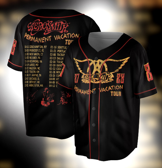 Aerosmith Permanent Vacation Tour Jesey
