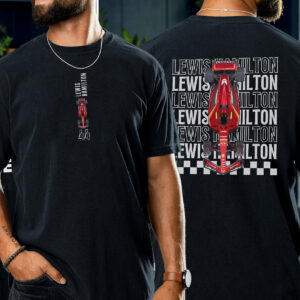 Lewis Hamilton T-Shirt, Ferrari Season 2025 Racing Gift for Men and Women F1 Fan Merch Formula 1 Unisex Shirt