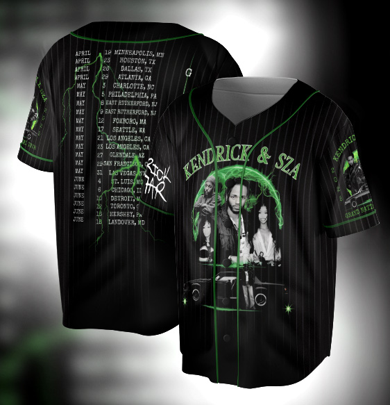 Vintage Kendrick Lamar With SZA Jersey, Kendrick Lamar Tour Shirt, SZA Tour Shirt