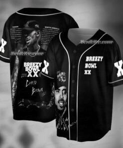 Chris Brown Album Baseball Jersey