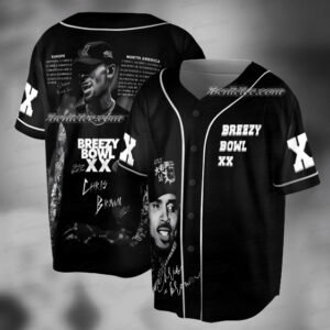 Chris Brown Album Baseball Jersey