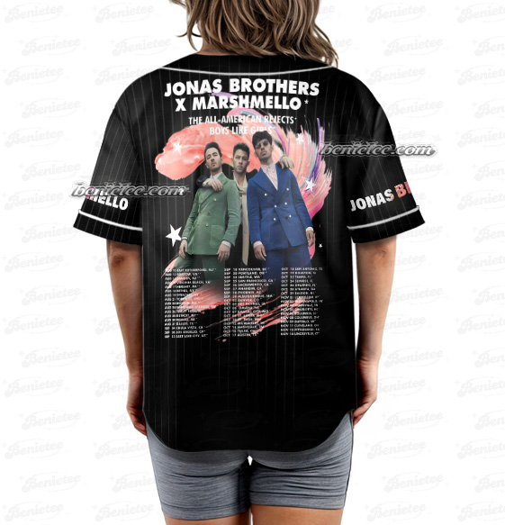Jonas Bros 20th Annivesary Tour 2025 Baseball Jersey - Image 4