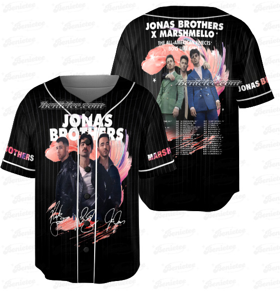 Jonas Bros 20th Annivesary Tour 2025 Baseball Jersey - Image 5